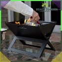 Grill Biwakowy Turystyczny Ogrodowy Przenośny Składany Węglowy Walizka
