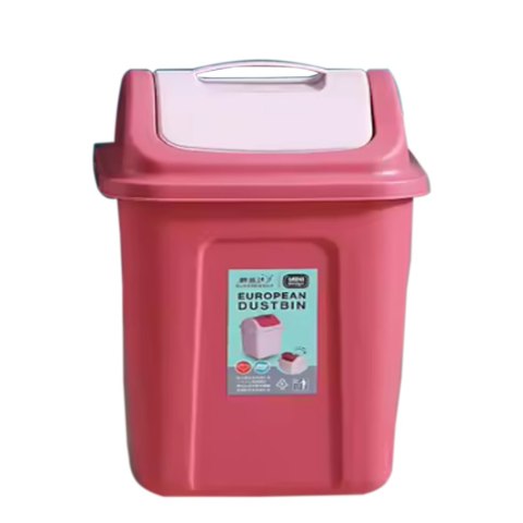 KOSZ POJEMNIK NA ŚMIECI DO SEGREGACJI ODPADÓW PLASTIKOWY WĄSKI UCHYLNY