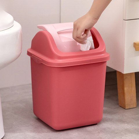 KOSZ POJEMNIK NA ŚMIECI DO SEGREGACJI ODPADÓW PLASTIKOWY WĄSKI UCHYLNY