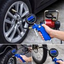Pistolet Cyfrowy z Manometrem Elektroniczny do Pompowania Kół Opon Pompka 14Bar