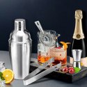 PROFESJONALNY ZESTAW BARMAŃSKI DO DRINKÓW SHAKER SZEJKER Z PODSTAWKĄ PREZENT
