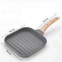 Patelnia Grillowa Turystyczna Biwakowa do Smażenia Grillowania Indukcja Gaz