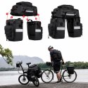 Sakwa Torba Rowerowa Wodoodporna 48L 3w1 Plecak na Bagażnik Rower Duża XXL