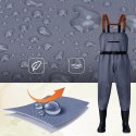 Wodery Spodniobuty Wędkarskie Spodnie Gumowce Rybackie Robocze Ochronne 44