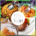 Zestaw Sztućców Nierdzewne Stalowe Srebrne 5 szt na Kemping Grill Survival