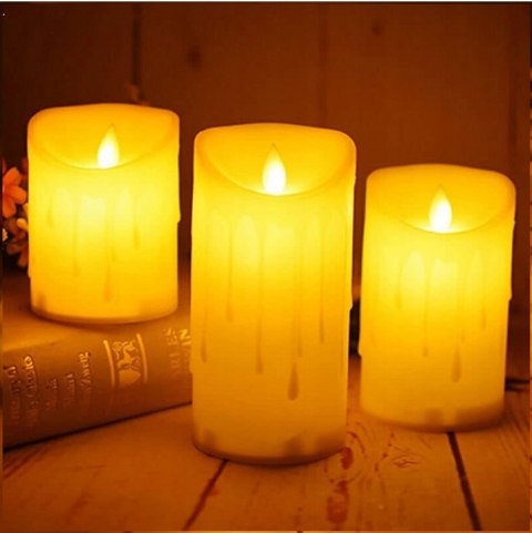 12x ŚWIECZKA LED WKŁAD DO ZNICZA EFEKT PŁOMIENIA ŚWIECA 11CM ZESTAW BATERIE