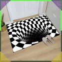 Chodnik Dywanik Mata Wycieraczka z Efektem 3D Iluzja Biała Dziura 60x90 CM