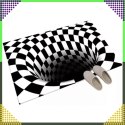 Chodnik Dywanik Mata Wycieraczka z Efektem 3D Iluzja Biała Dziura 60x90 CM