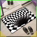Chodnik Dywanik Mata Wycieraczka z Efektem 3D Iluzja Biała Dziura 60x90 CM
