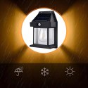 Lampa Solarna Led Latarnia Kinkiet Ogrodowy Elewacyjny z Czujnikiem Ruchu