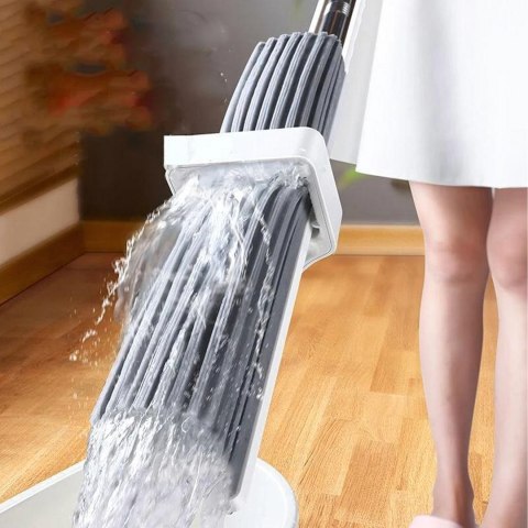 Mop Gąbkowy do Mycia Podłóg Wyciskany Obrotowy do Wody Gąbka Chłonny