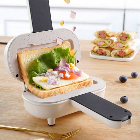 Toster Opiekacz do Kanapek Tostów Sandwich 700W Nieprzywierająca Powłoka