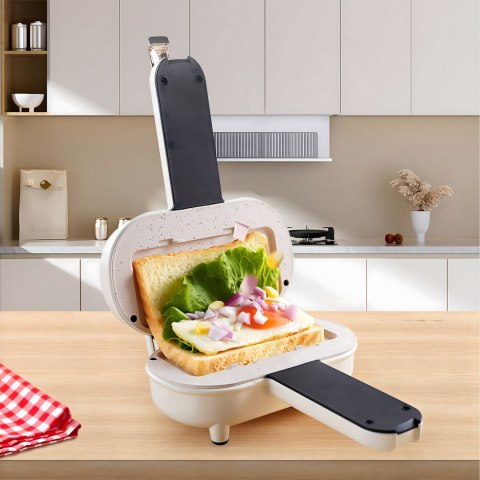 Toster Opiekacz do Kanapek Tostów Sandwich 700W Nieprzywierająca Powłoka