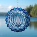Wisząca Błystka Ozdoba Łapacz Wiatrowa 12" Mandala 3D do Ogrodu Pokoju