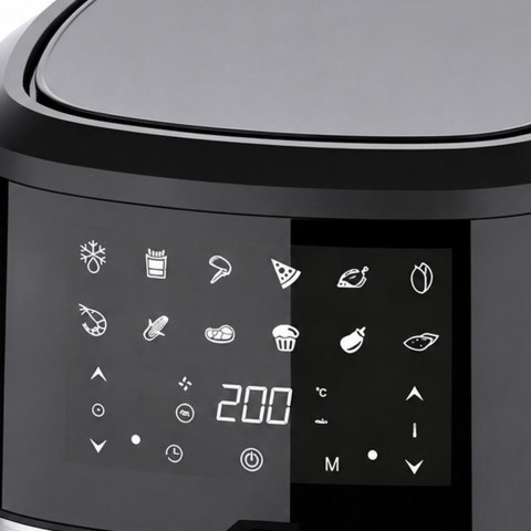 Frytkownica Beztłuszczowa Air Fryer 6L Frytownica 1500W 12 Programów Mocna