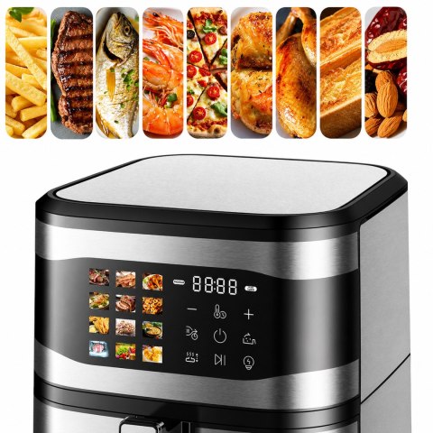 Frytkownica Beztłuszczowa Air Fryer 8L Frytownica 1700W 12 Programów Mocna