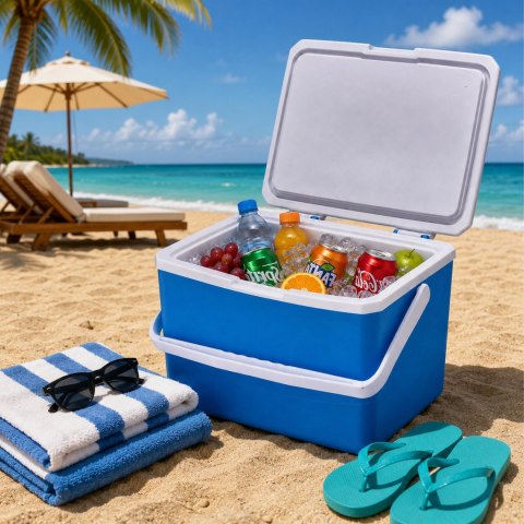 Lodówka Turystyczna Pasywna na Wkłady Przenośna Duża Plażowa Kempingowa