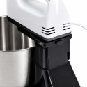 Robot Kuchenny Mikser Ręczny Mocny z Stalową Misą 7 Prędkości 100W Końcówki