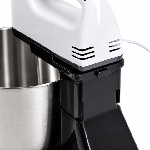 Robot Kuchenny Mikser Ręczny Mocny z Stalową Misą 7 Prędkości 100W Końcówki