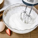 Robot Kuchenny Mikser Ręczny Mocny z Stalową Misą 7 Prędkości 100W Końcówki