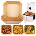 Wkład Air Fryer Papier Wkłady Papierowe do Frytkownicy Betłuszczowej 16x16cm 36g 100szt.