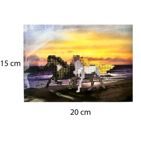 DIAMOND PAINTING HAFT DIAMENTOWY MOZAIKA ZESTAW SZTALUGA 15x20cm DLA DZIECI