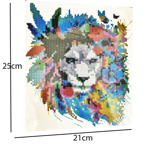 DIAMOND PAINTING HAFT DIAMENTOWY MOZAIKA ZESTAW SZTALUGA 21x25cm DLA DZIECI
