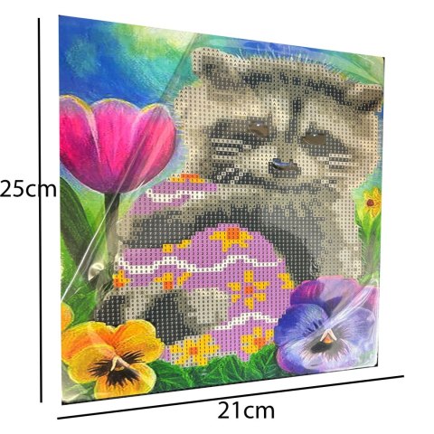 DIAMOND PAINTING HAFT DIAMENTOWY MOZAIKA ZESTAW SZTALUGA 21x25cm DLA DZIECI