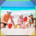 Łopatka Łopata Szpadel do Piasku na Plażę Piaskownice Mocna duża XXL 64 cm