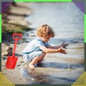 Łopatka Łopata Szpadel do Piasku na Plażę Piaskownice Mocna duża XXL 64 cm