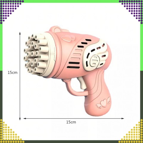 Pistolet na Bańki Maszyna do Baniek Mydlanych Generator Akcesoria Płyn