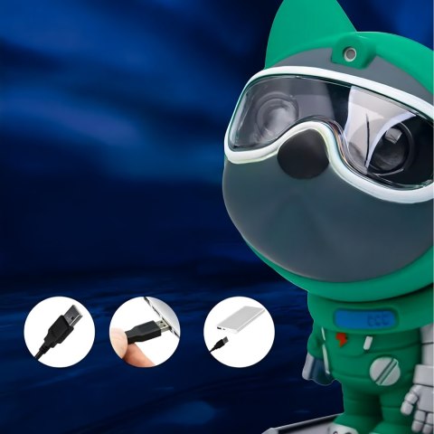 Projektor Laserowy Kosmosu Led Astronauta Psi Patrol 360° Lampa Gwiazdy