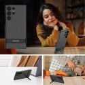 Plecki Etui Ochronne Cienkie z Podstawką do Samsung S24 Ultra Czarne