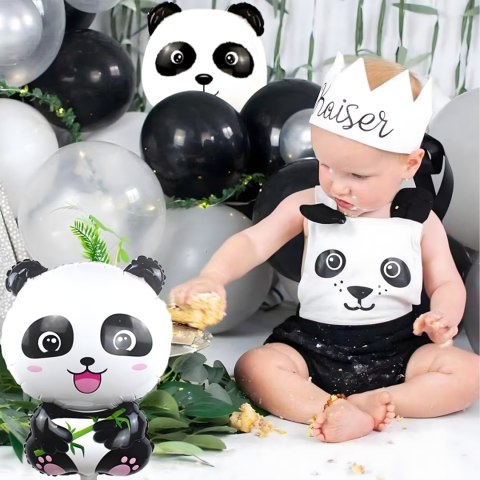 Zestaw Balonów Urodzinowych Panda Zwierzęta na Urodziny Przyjęcia 5 szt