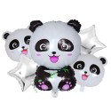 Zestaw Balonów Urodzinowych Panda Zwierzęta na Urodziny Przyjęcia 5 szt