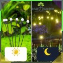 Lampa Solarna 2 Sztuki Wbijana Ogrodowa 6 Led Czujnik Zmierzchu Firefly