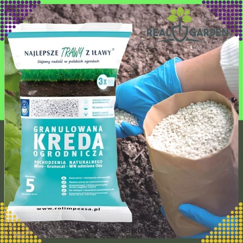Premium Granulowana Kreda Ogrodniczna do Odkwaszania Gleby 10kg do Roślin