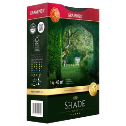 Premium Trawa Nasiona Mieszanka SHADE 1kg 40m Zaciemnione Miejsca do Cienia