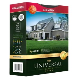Premium Trawa Nasiona UNIVERSAL Mieszanka Uniwersalna 1kg 40m Odporna