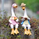 Figurka Figurki Ogrodowe Ozdobne Dekoracja Ogrodowa Para Kaczek 2 szt