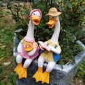Figurka Figurki Ogrodowe Ozdobne Dekoracja Ogrodowa Para Kaczek 2 szt