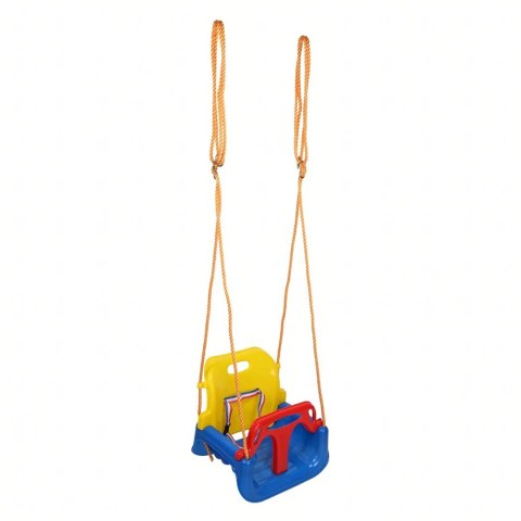 Huśtawka 3w1 Kubełkowa z Oparciem Ogrodowa dla Dzieci Regulowana Bujak