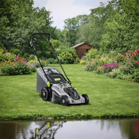 Kosiarka Elektryczna Lekka Mocna do Koszenia Trawy Duży Kosz 50L 2400W 43cm