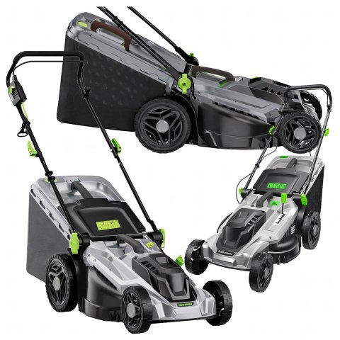 Kosiarka Elektryczna Lekka Mocna do Koszenia Trawy Duży Kosz 50L 2400W 43cm