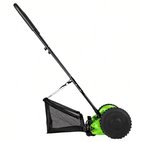 Kosiarka Ręczna Bębnowa Mechaniczna Wrzecionowa Pchana Z Koszem 16" 40 cm
