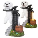 Lampa Lampka Solarna Ogrodowa Ozdobna Ozdoba Pies Szczeniak Led Dekoracja