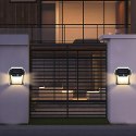 Lampa Solarna Led Podwójna Kinkiet Ogrodowy Elewacyjny z Czujnikiem Ruchu