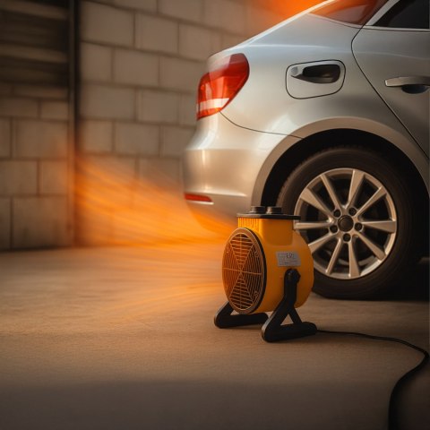 Nagrzewnica Elektryczna Dmuchawa 2kW Farelka Grzejnik Termostat 2000W