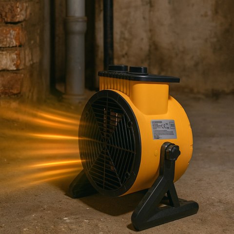 Nagrzewnica Elektryczna Dmuchawa 2kW Farelka Grzejnik Termostat 2000W