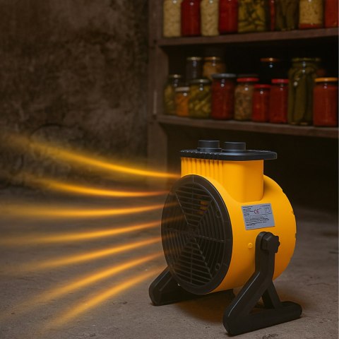 Nagrzewnica Elektryczna Dmuchawa 2kW Farelka Grzejnik Termostat 2000W